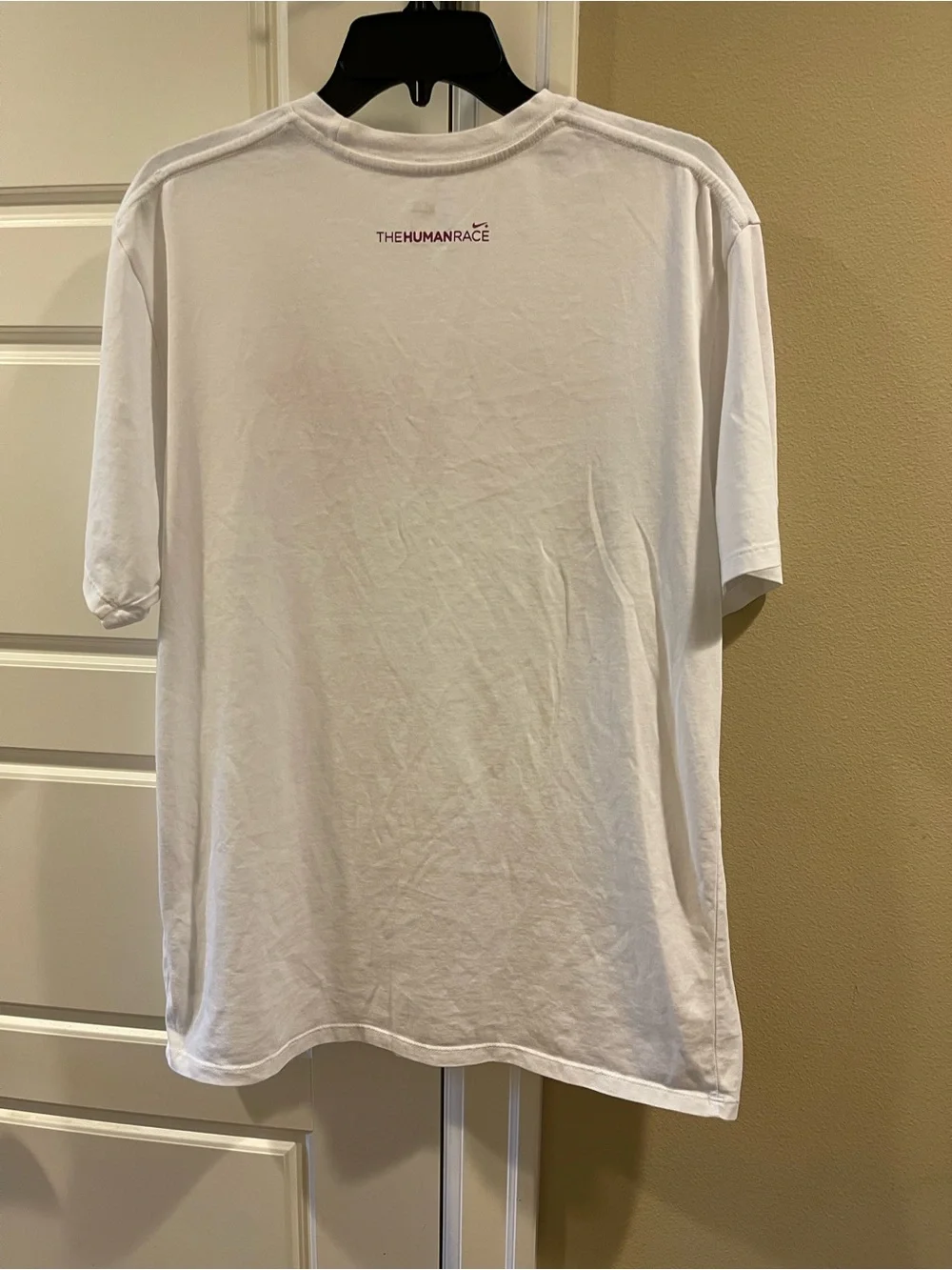 Nike FITDRI Short Sleeve Tee with Red and Purple World Map Graphic